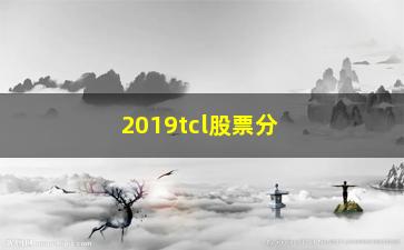 “2019tcl股票分红什么意思